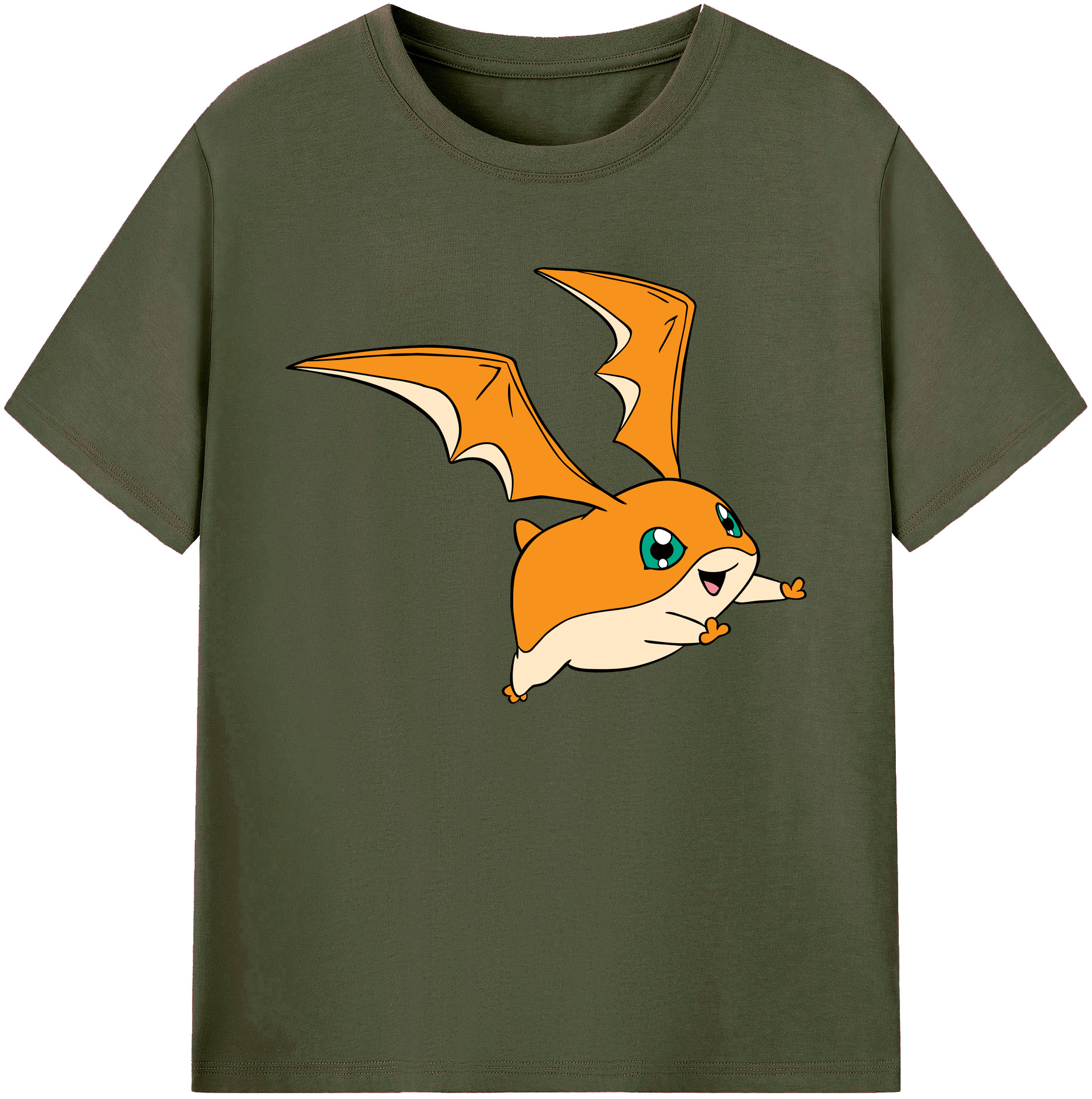 （画像用） Digimon デジタルモンスター/デジモン 綿100％ メンズ半袖Tシャツ｜肌触りやわらか＆通気性
